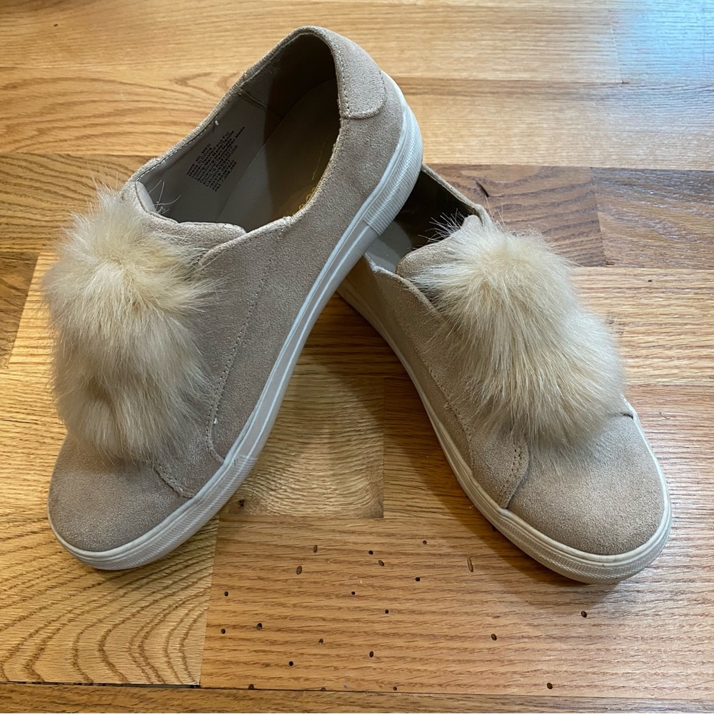 CANDIE’S women’s platform sneakers with faux fur detail | size 9.5